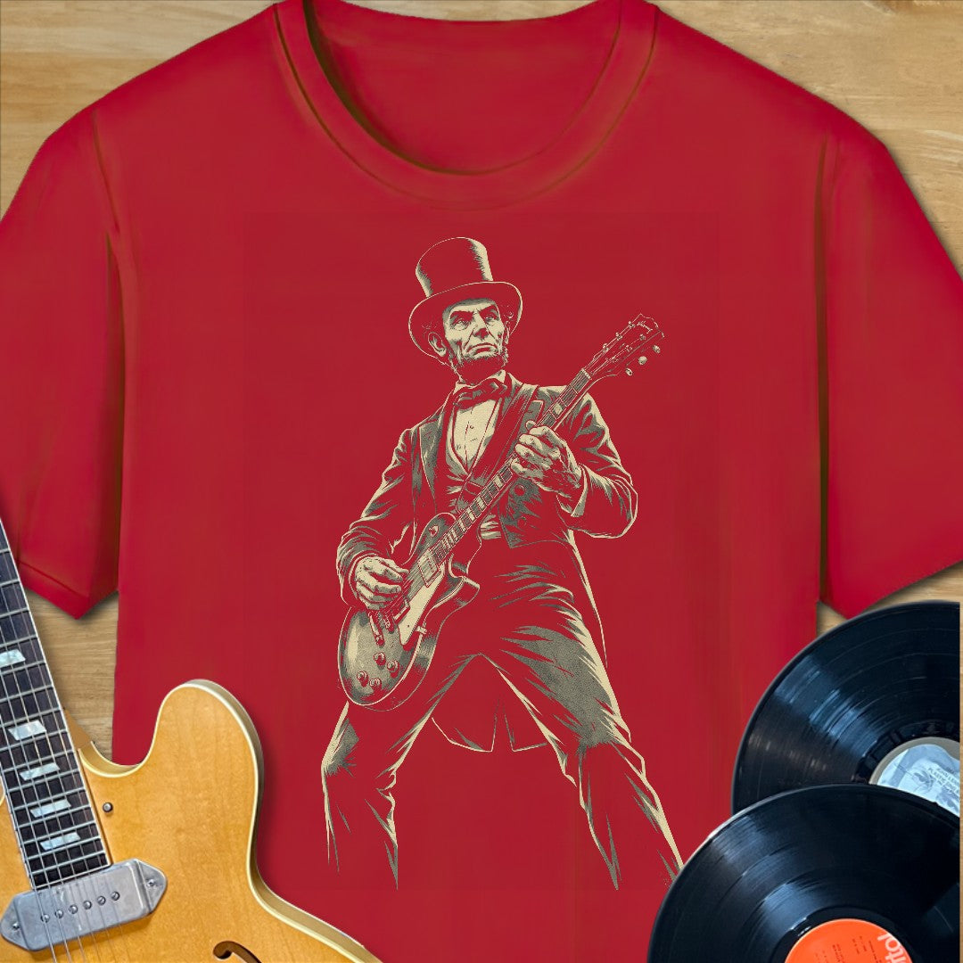 Abe Lincoln Guitar T-Shirt
