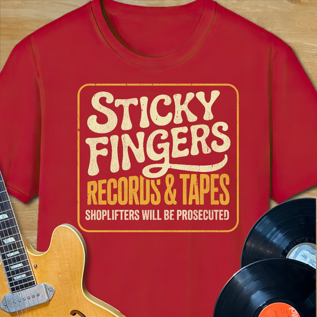 Sticky Fingers Records & Tapes T-Shirt