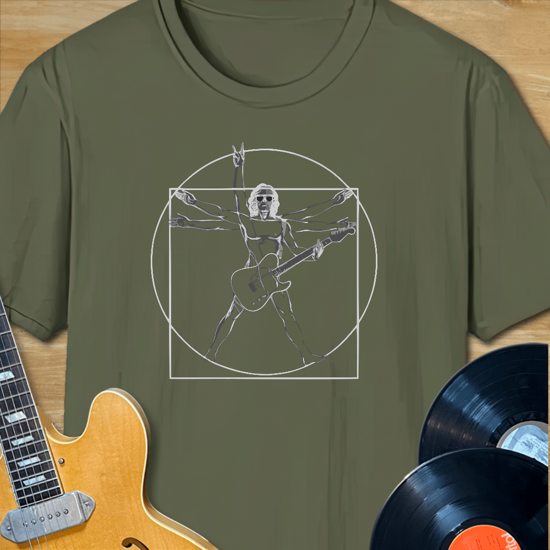 DaVinci Guitar Man T-Shirt