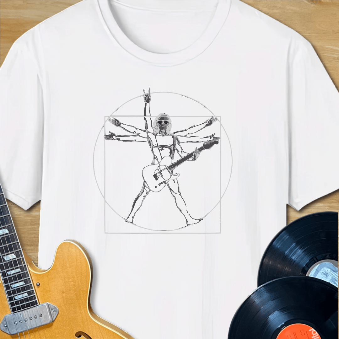 DaVinci Guitar Man T-Shirt