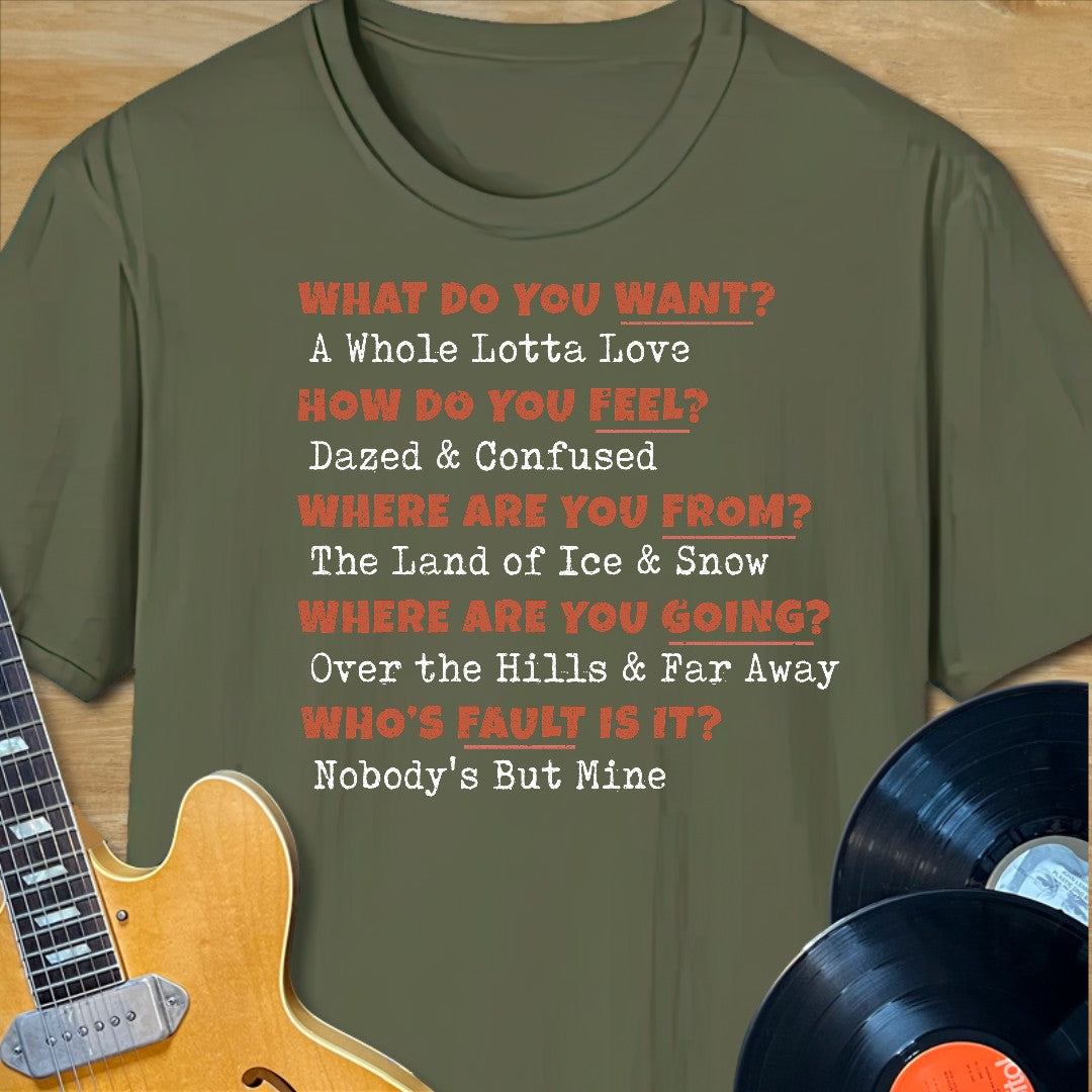 Whole Lotta Love Q&A T-Shirt