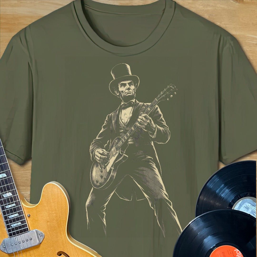 Abe Lincoln Guitar T-Shirt