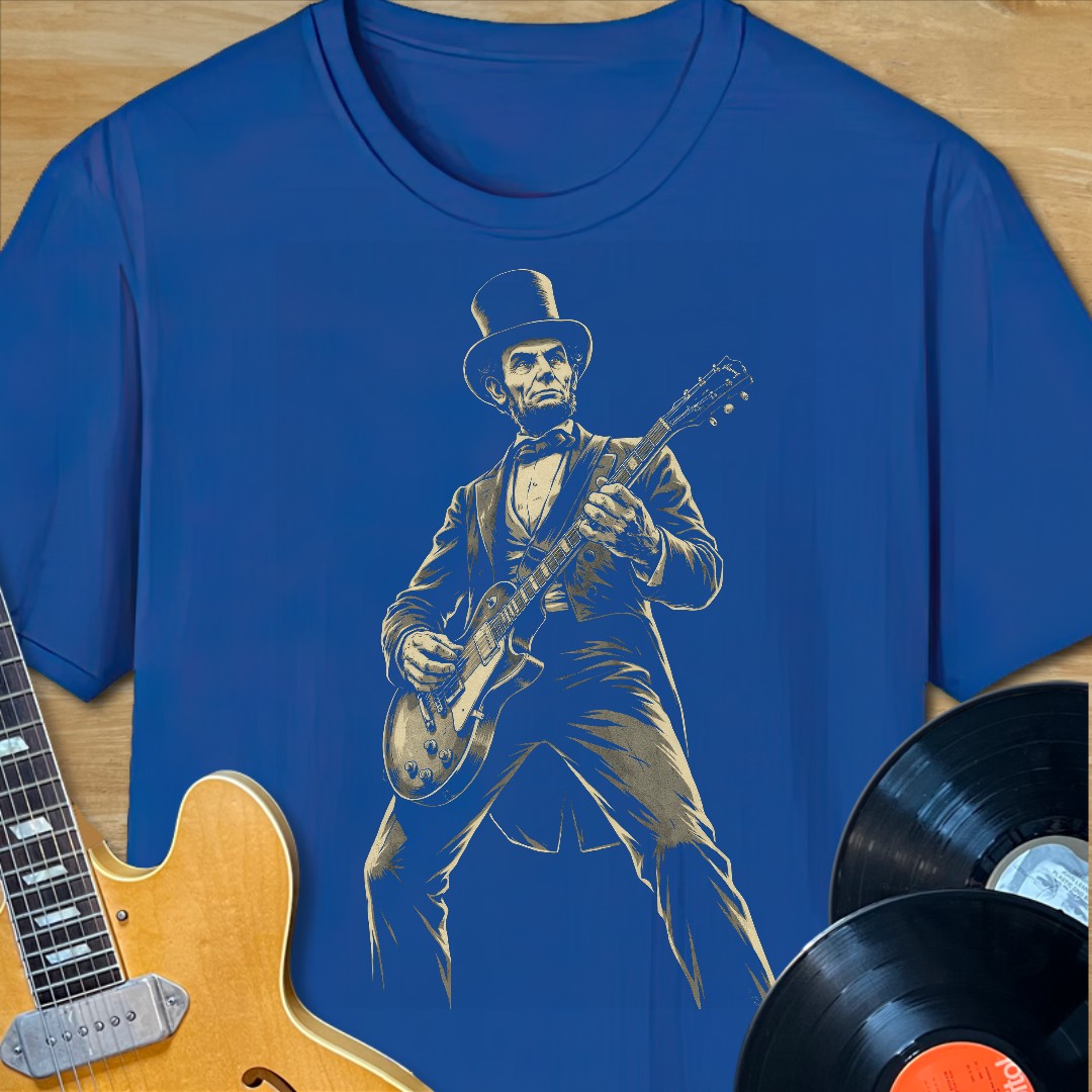 Abe Lincoln Guitar T-Shirt