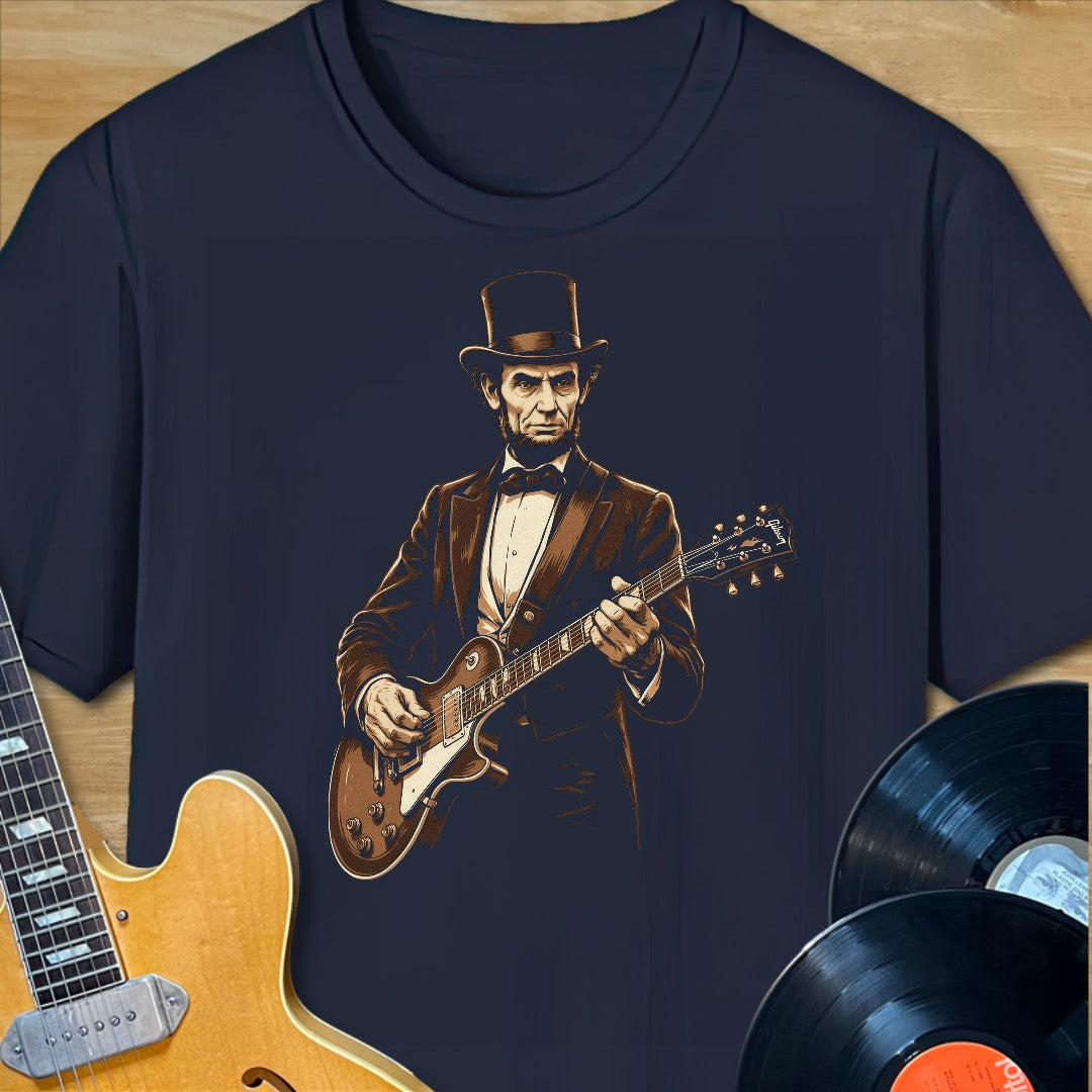 Abe Lincoln Guitar Tee