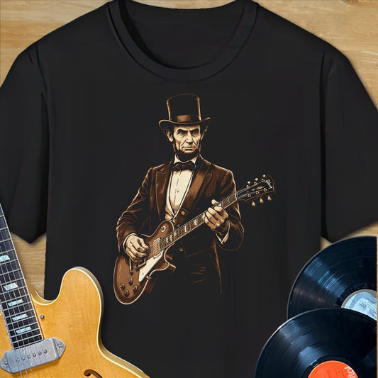 Abe Lincoln Guitar Tee