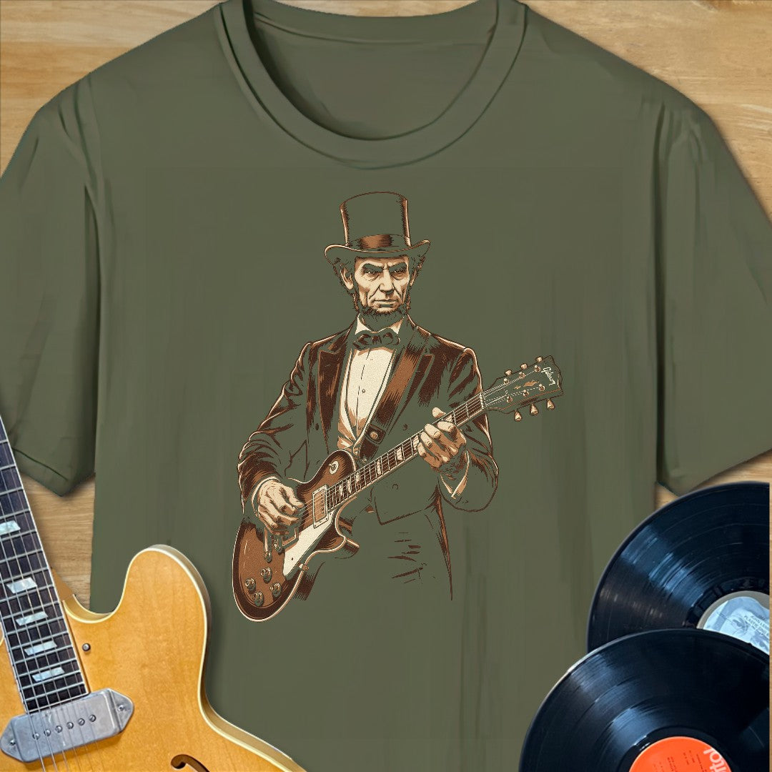 Abe Lincoln Guitar Tee