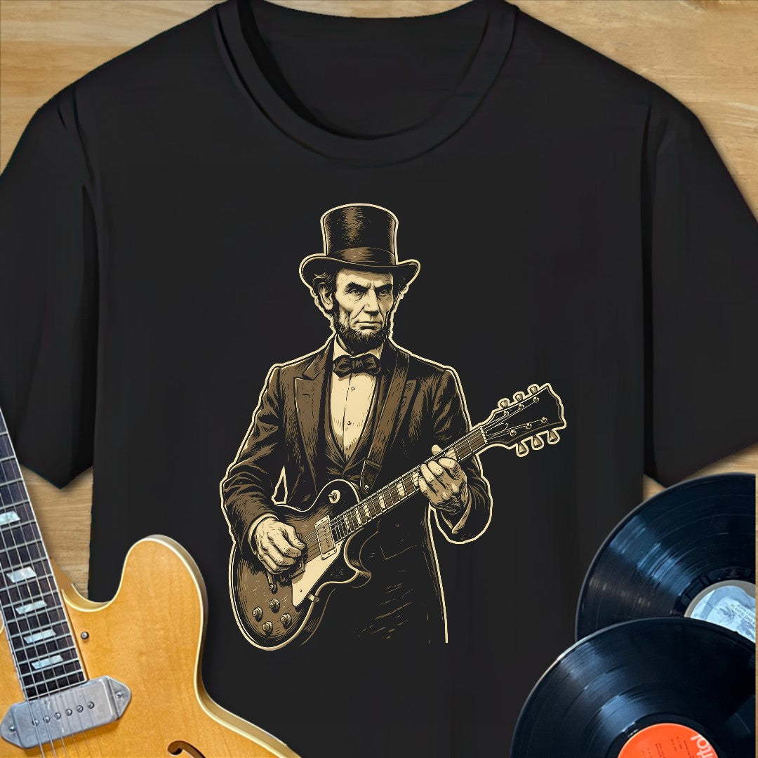 Abe Lincoln Guitar TShirt