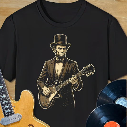 Abe Lincoln Guitar TShirt