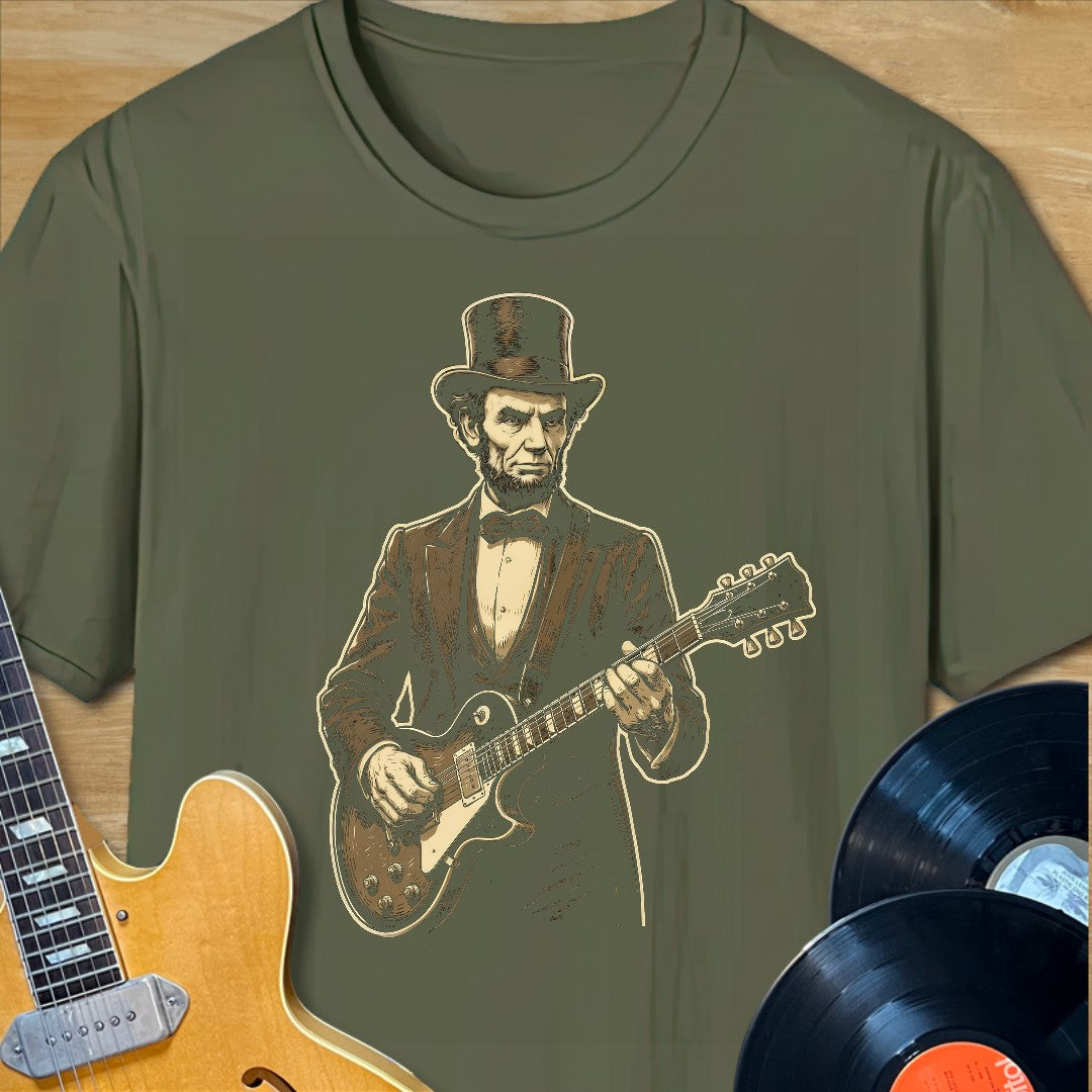 Abe Lincoln Guitar TShirt