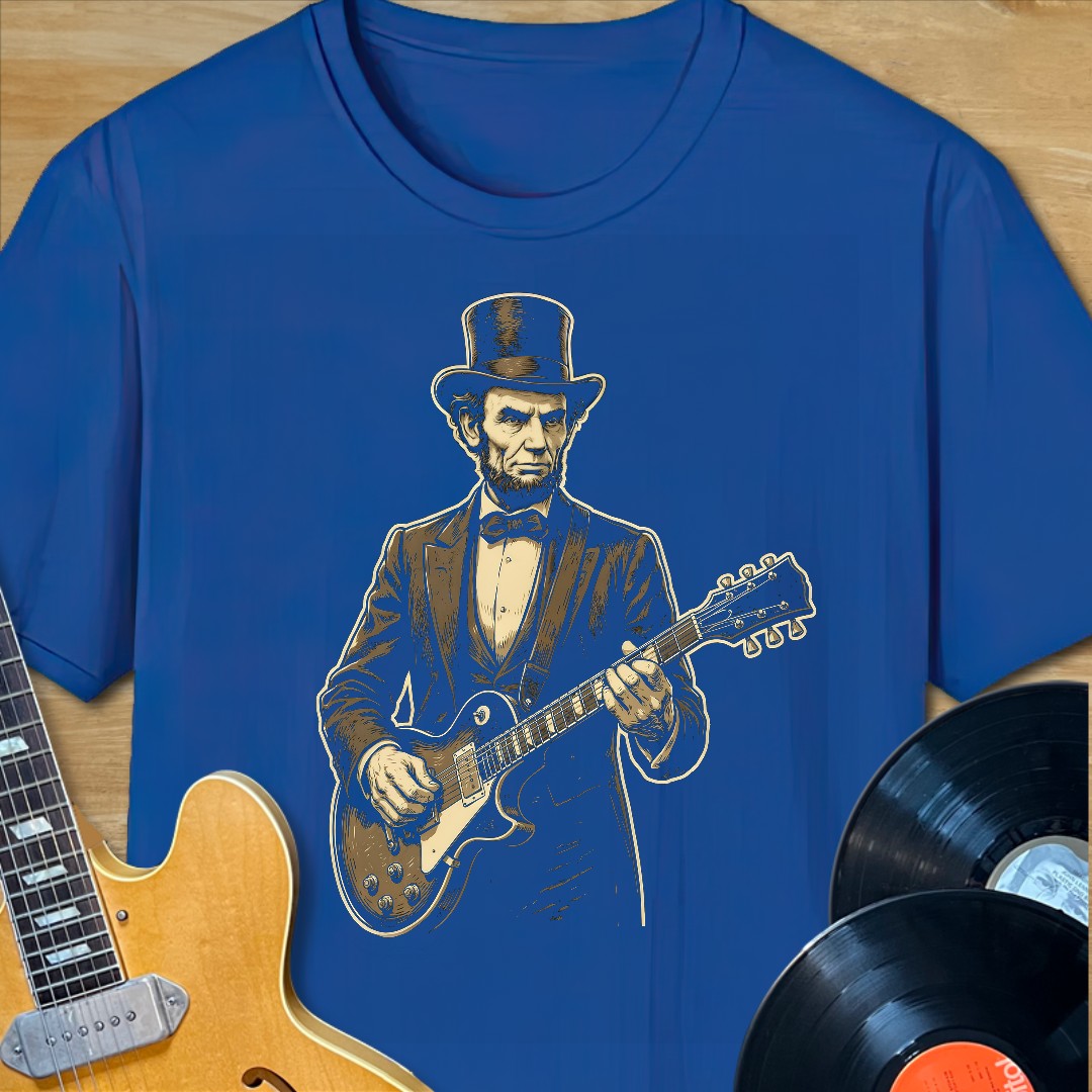 Abe Lincoln Guitar TShirt