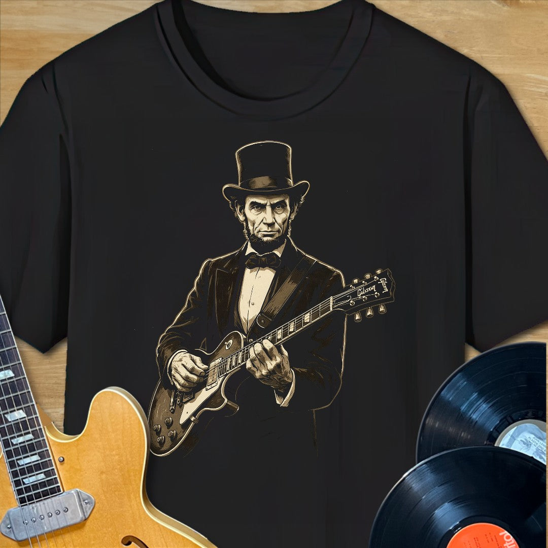 Lincoln Playing Guitar TShirt