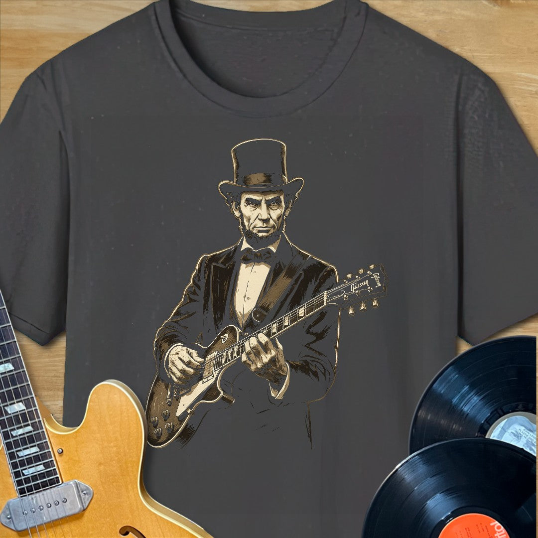 Lincoln Playing Guitar TShirt