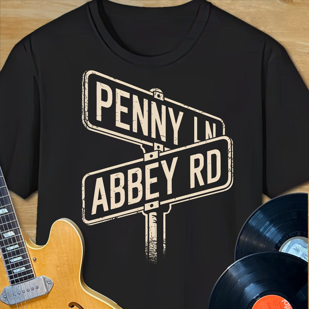 Penny Ln & Abbey Rd T-Shirt
