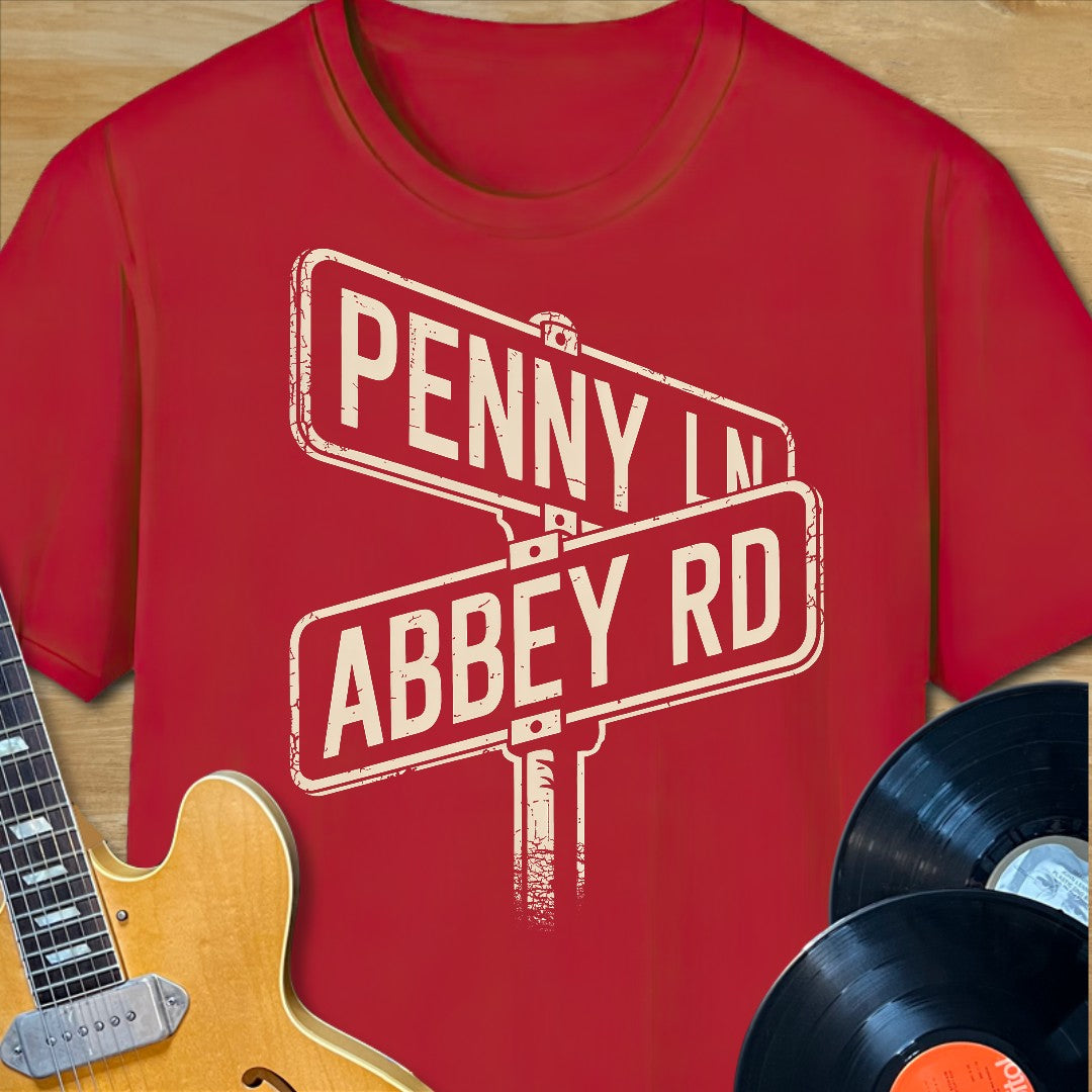 Penny Ln & Abbey Rd T-Shirt
