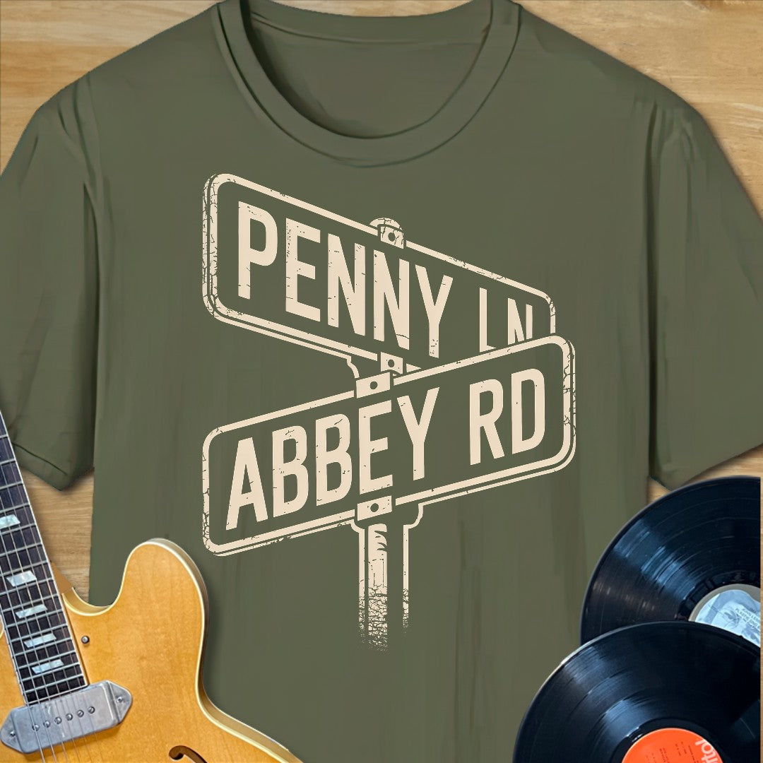 Penny Ln & Abbey Rd T-Shirt