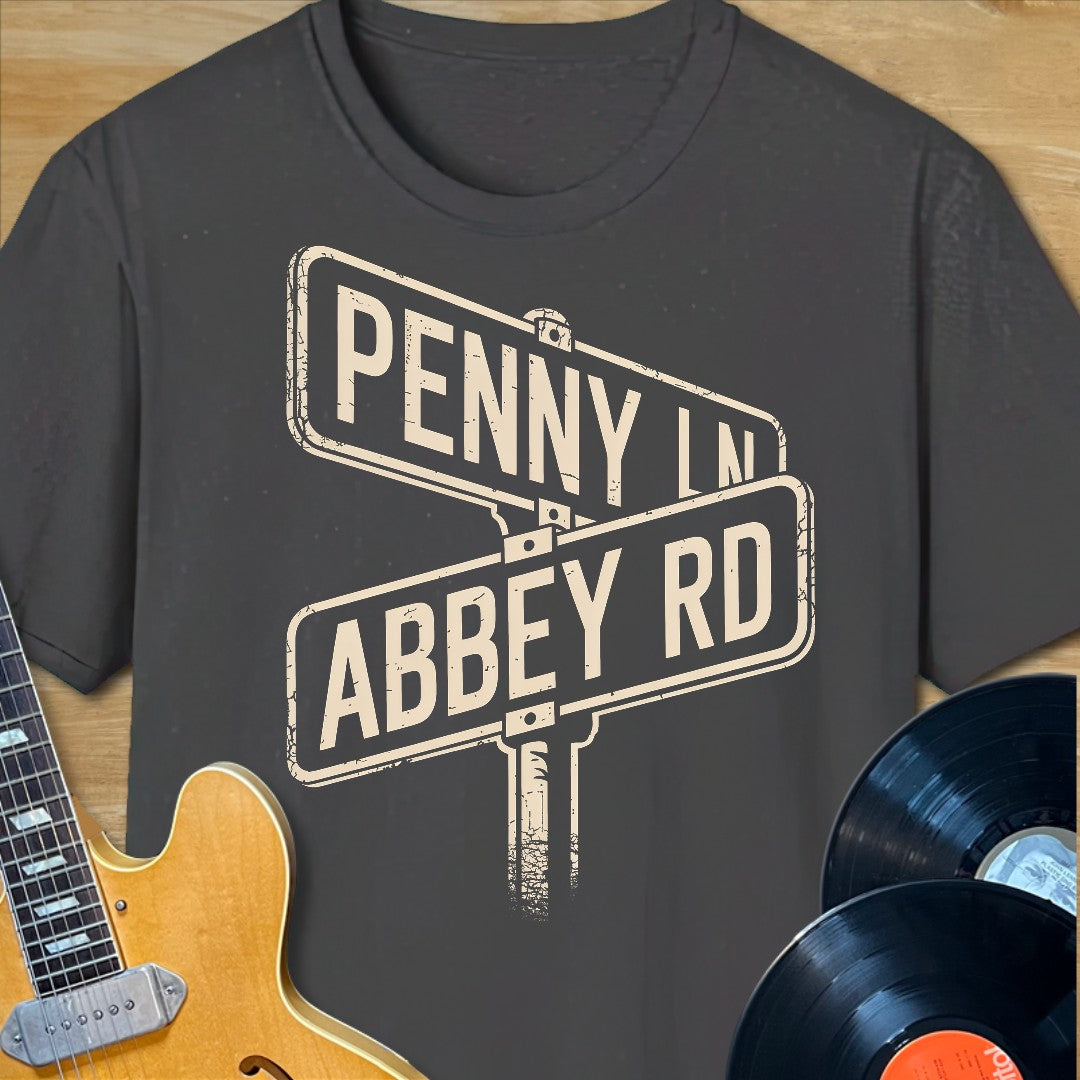Penny Ln & Abbey Rd T-Shirt