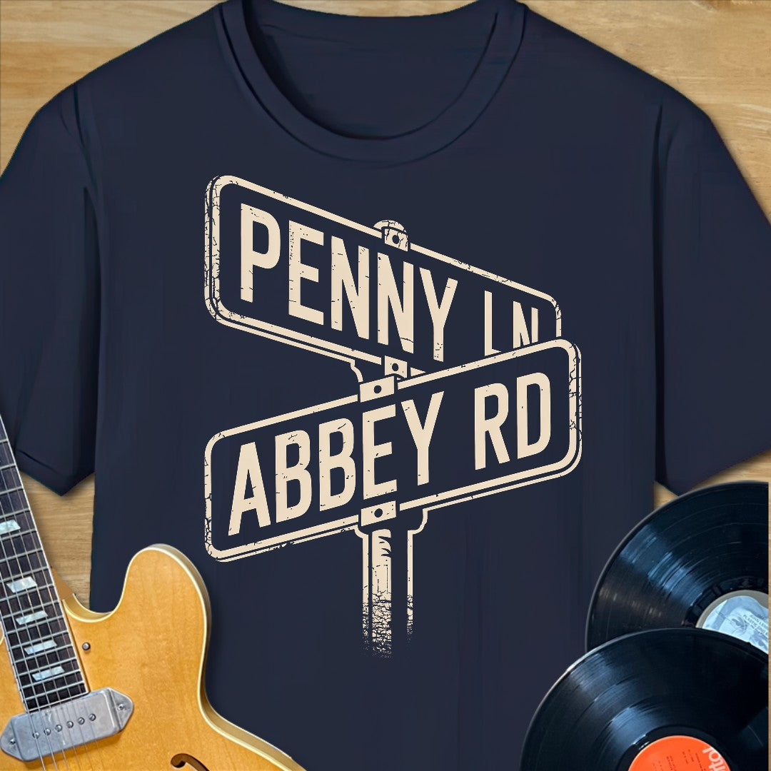 Penny Ln & Abbey Rd T-Shirt