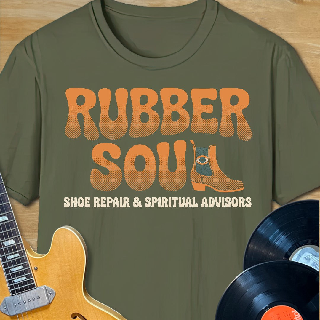 Rubber Soul Shoe Repair T-Shirt