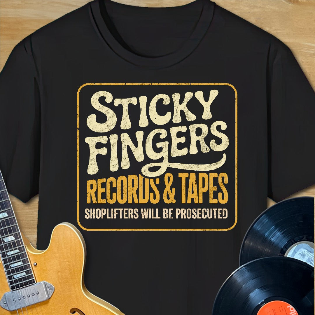 Sticky Fingers Records & Tapes T-Shirt