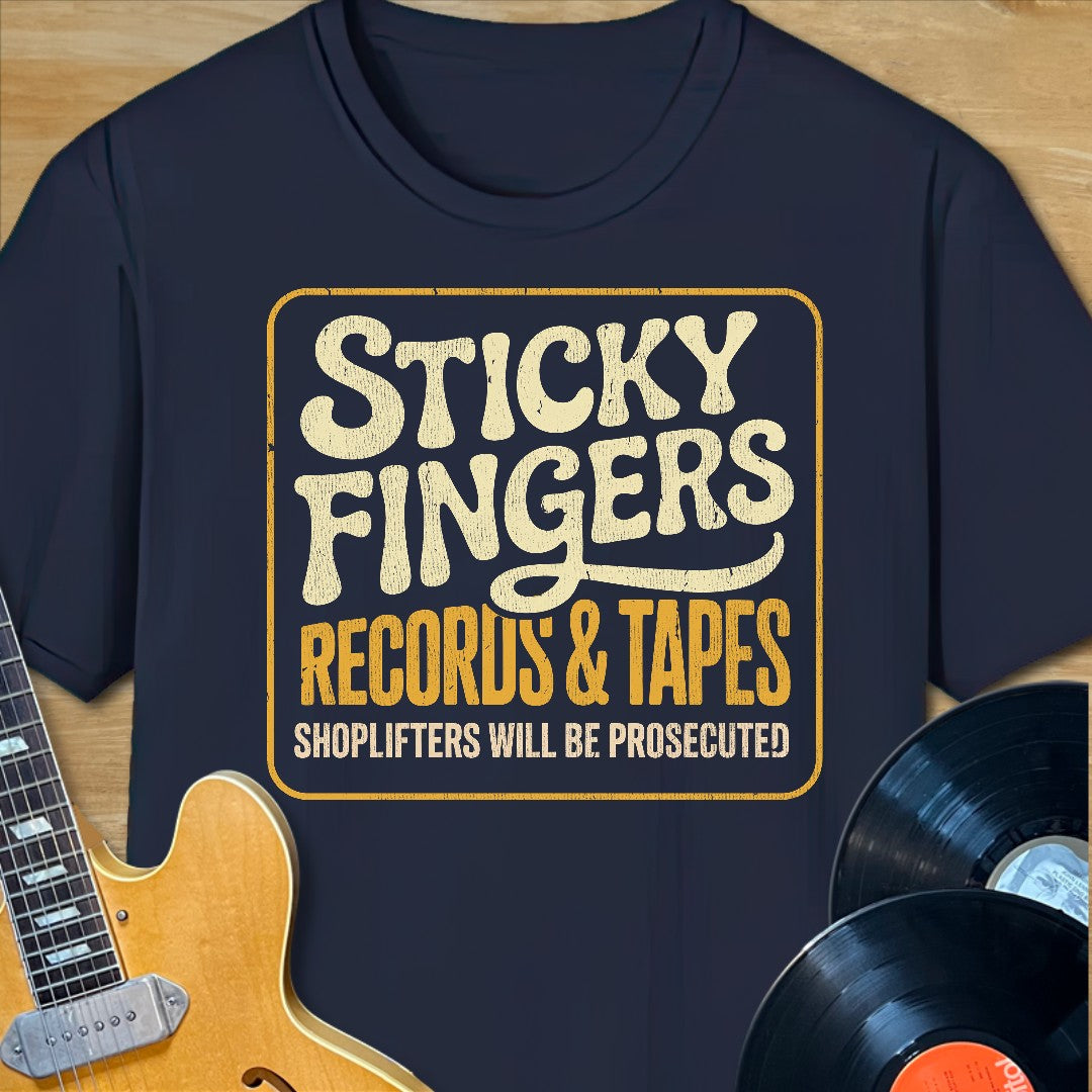 Sticky Fingers Records & Tapes T-Shirt