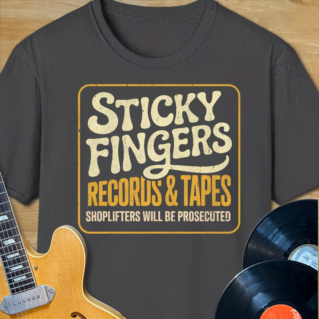 Sticky Fingers Records & Tapes T-Shirt