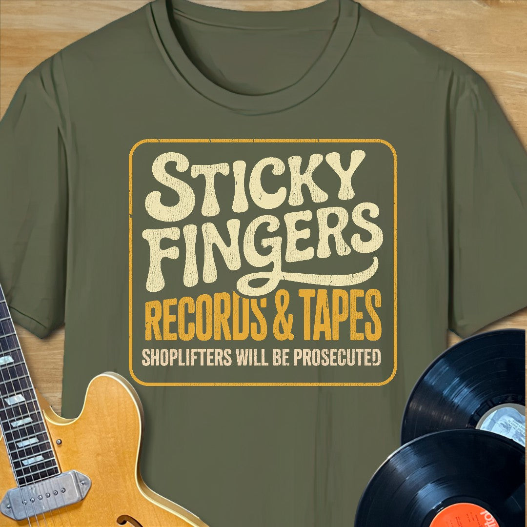 Sticky Fingers Records & Tapes T-Shirt