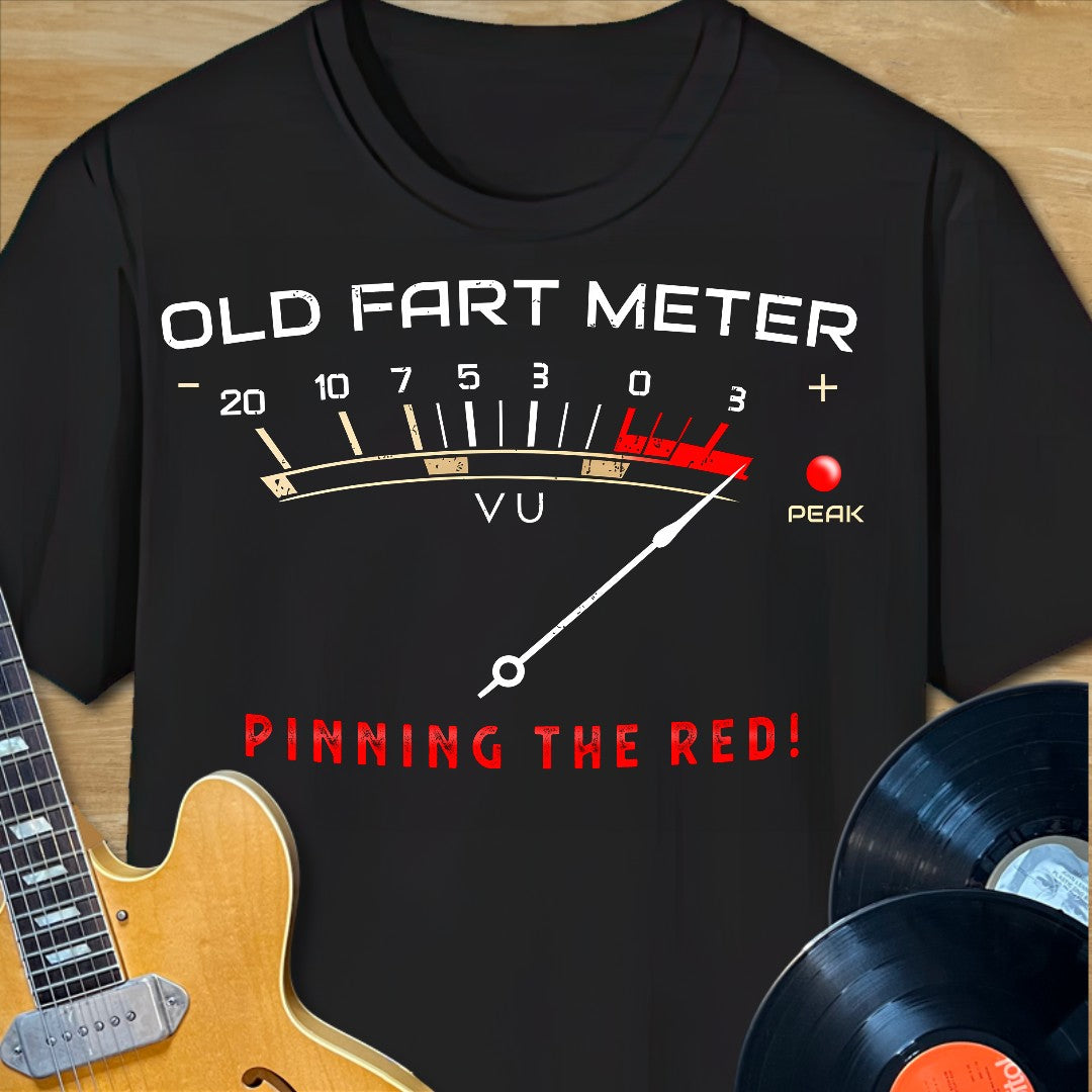 Old Fart VU Meter T-Shirt