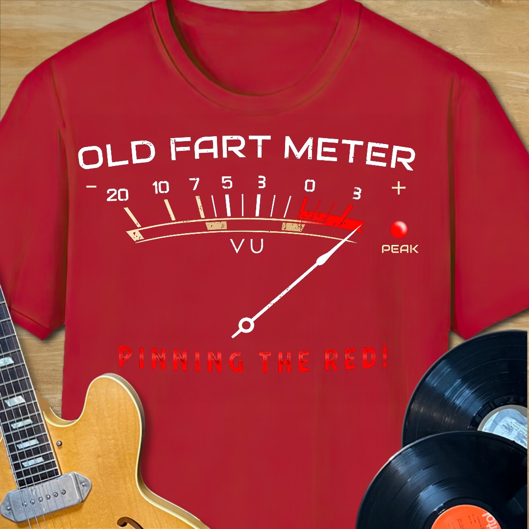 Old Fart VU Meter T-Shirt