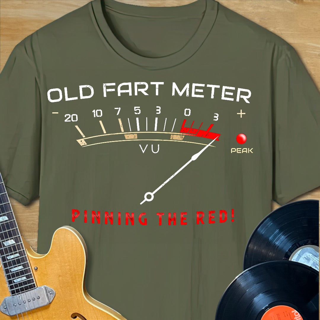 Old Fart VU Meter T-Shirt