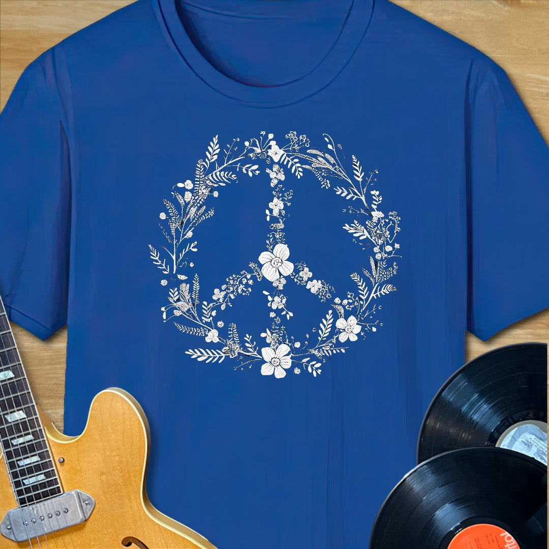 Flowers Peace Sign T-Shirt