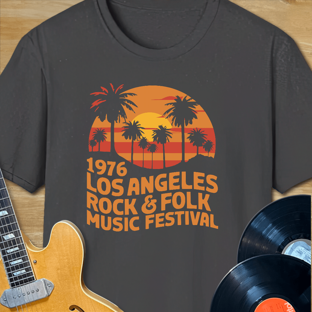 1976 Los Angeles Rock & Folk Music Festival T-Shirt