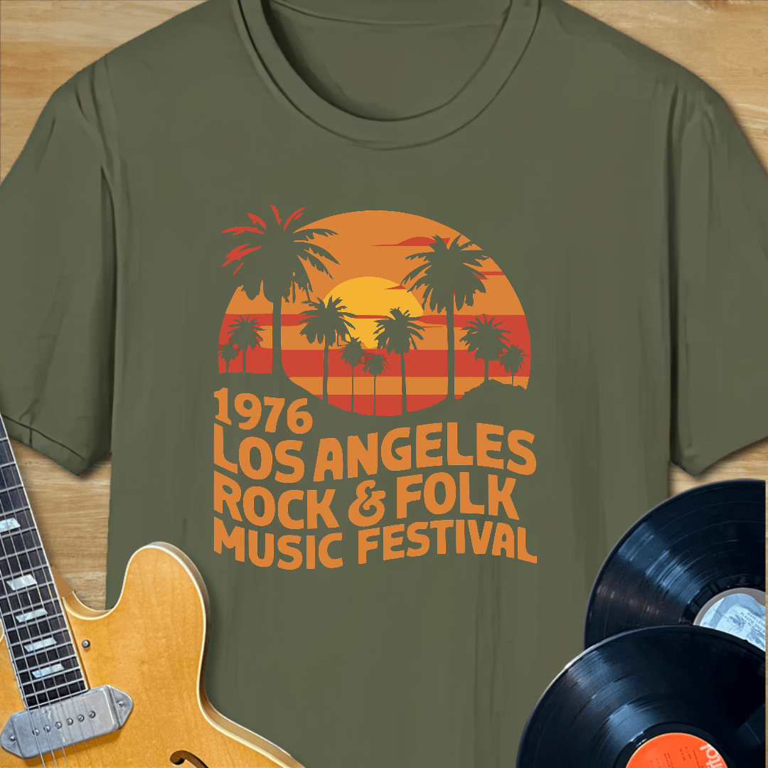 1976 Los Angeles Rock & Folk Music Festival T-Shirt