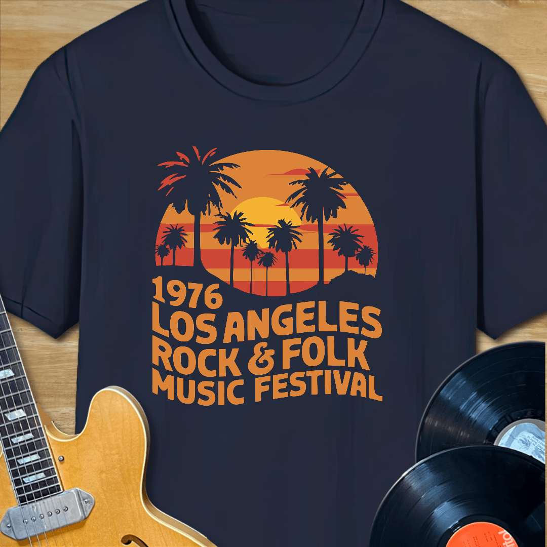 1976 Los Angeles Rock & Folk Music Festival T-Shirt