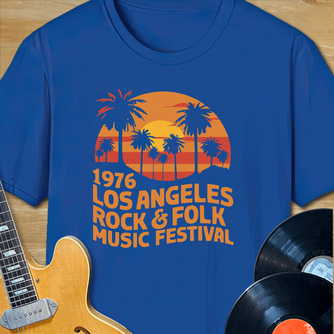 1976 Los Angeles Rock & Folk Music Festival T-Shirt