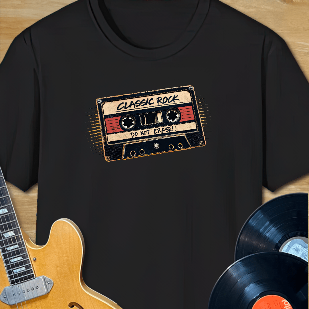 Classic Rock Do Not Erase Cassette T-Shirt