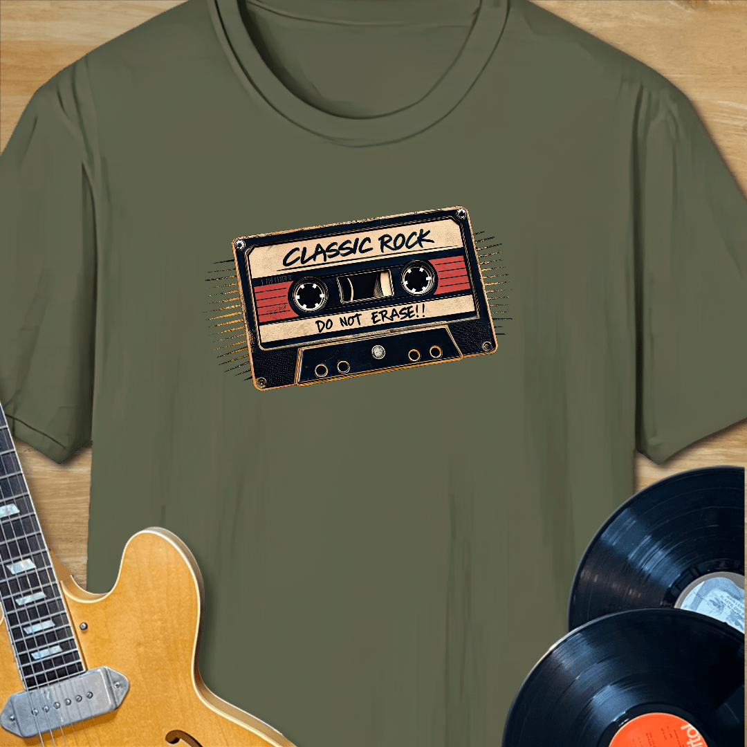 Classic Rock Do Not Erase Cassette T-Shirt