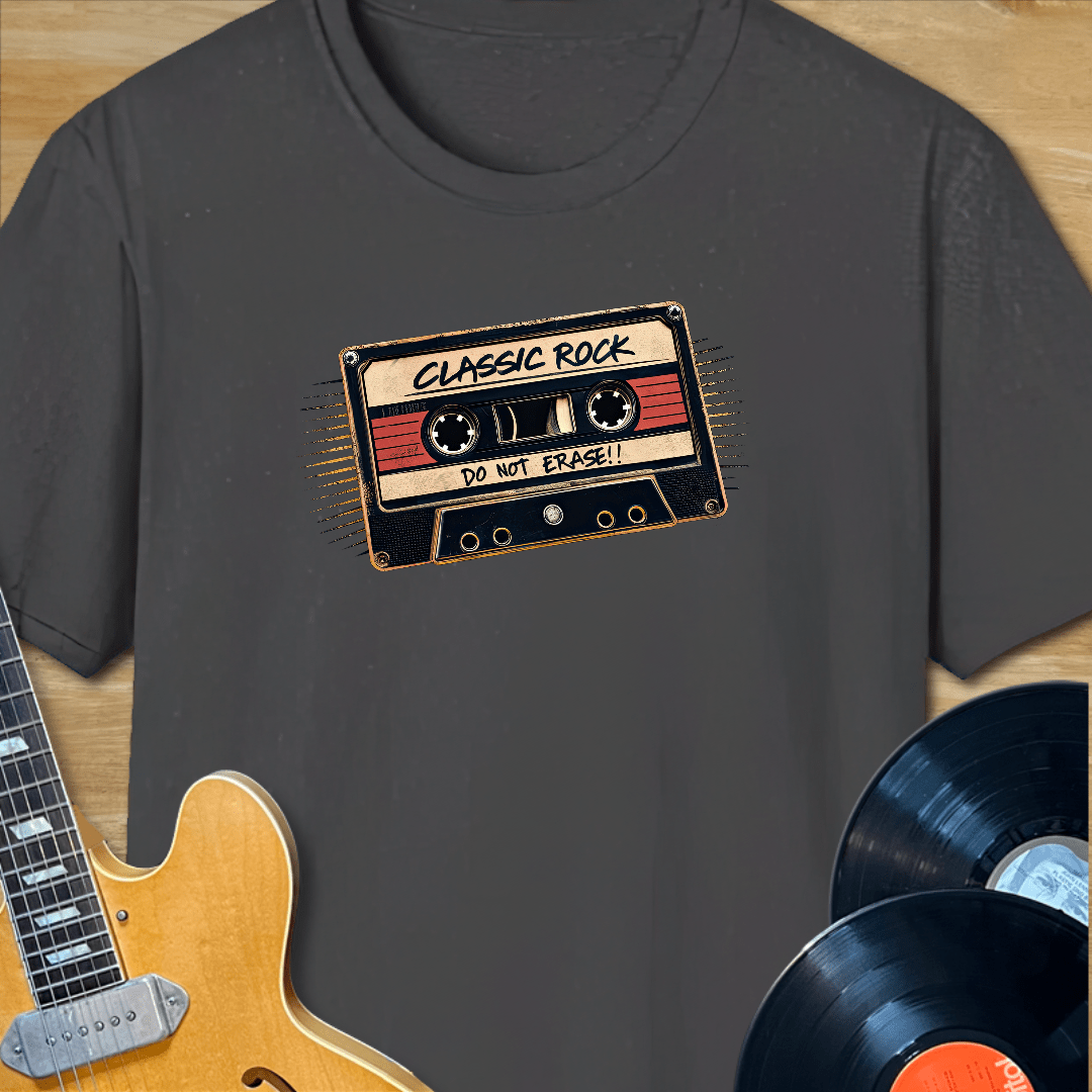 Classic Rock Do Not Erase Cassette T-Shirt