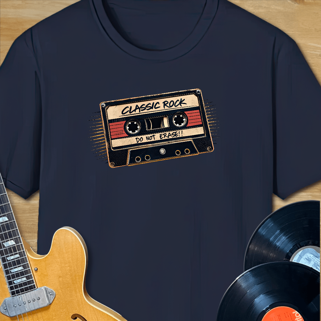 Classic Rock Do Not Erase Cassette T-Shirt