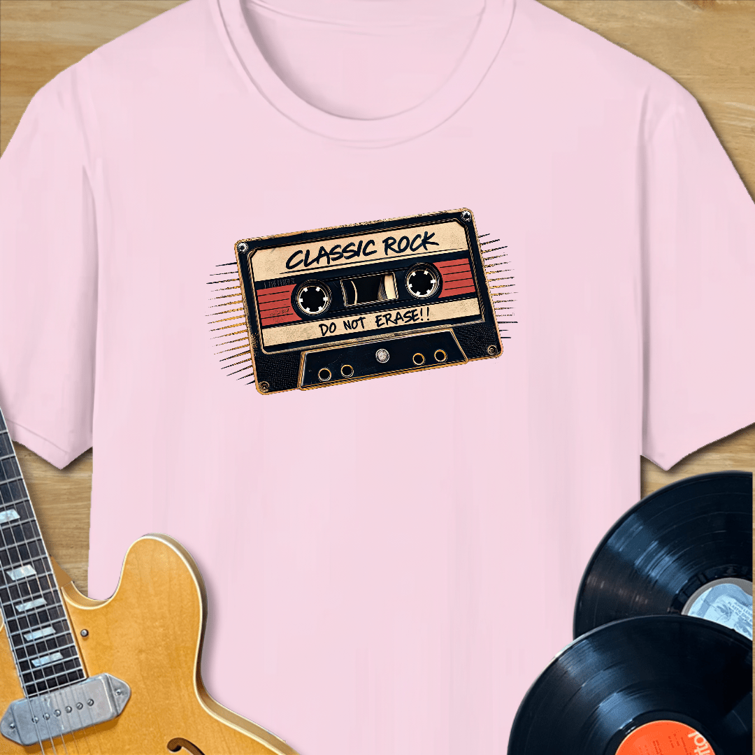 Classic Rock Do Not Erase Cassette T-Shirt