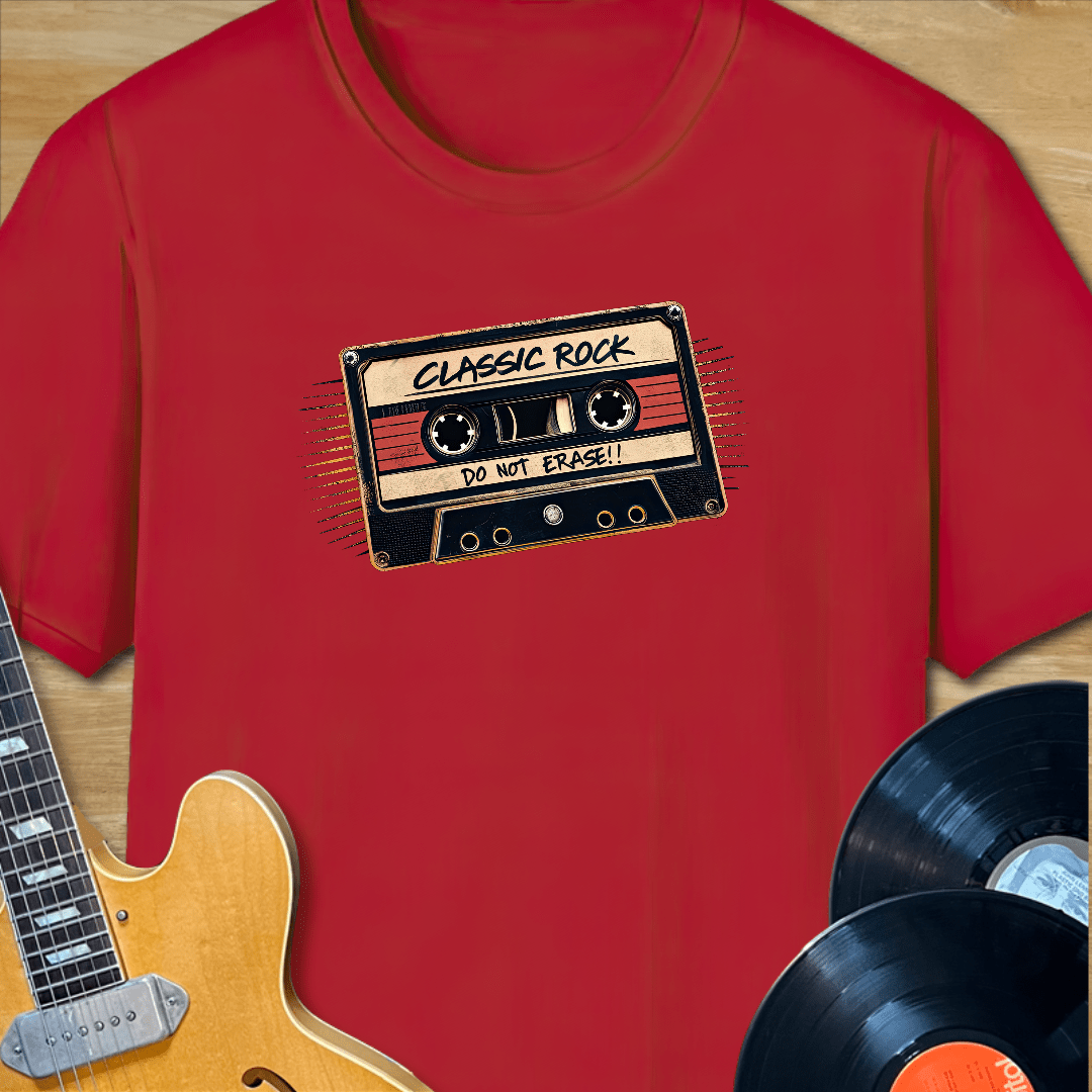 Classic Rock Do Not Erase Cassette T-Shirt