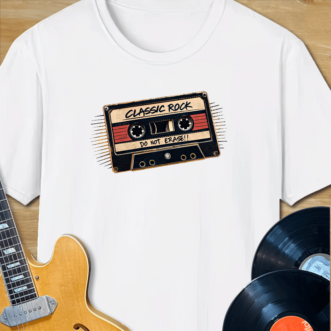 Classic Rock Do Not Erase Cassette T-Shirt