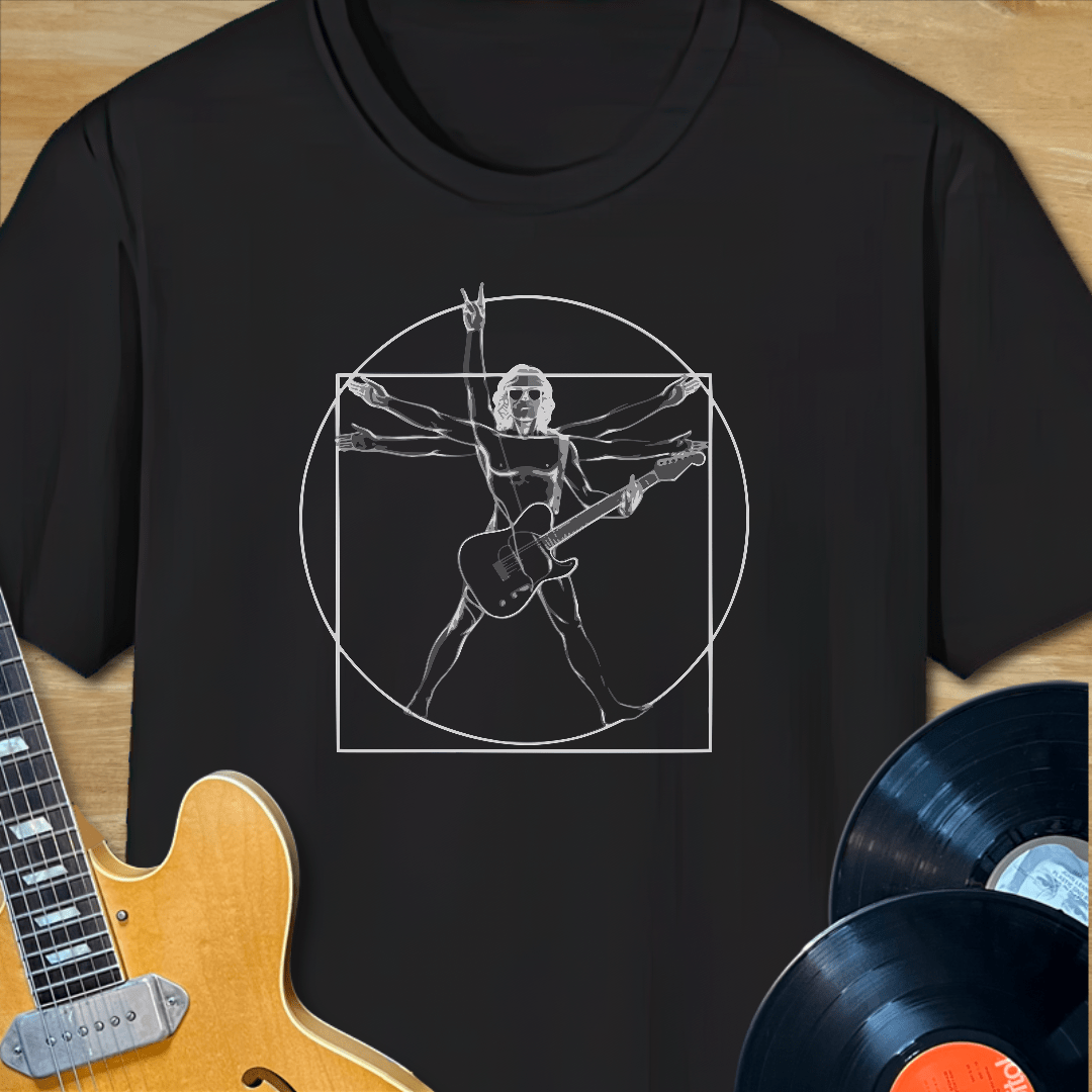 DaVinci Guitar Man T-Shirt