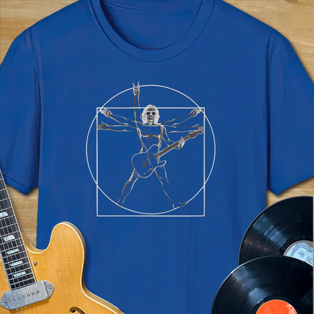 DaVinci Guitar Man T-Shirt