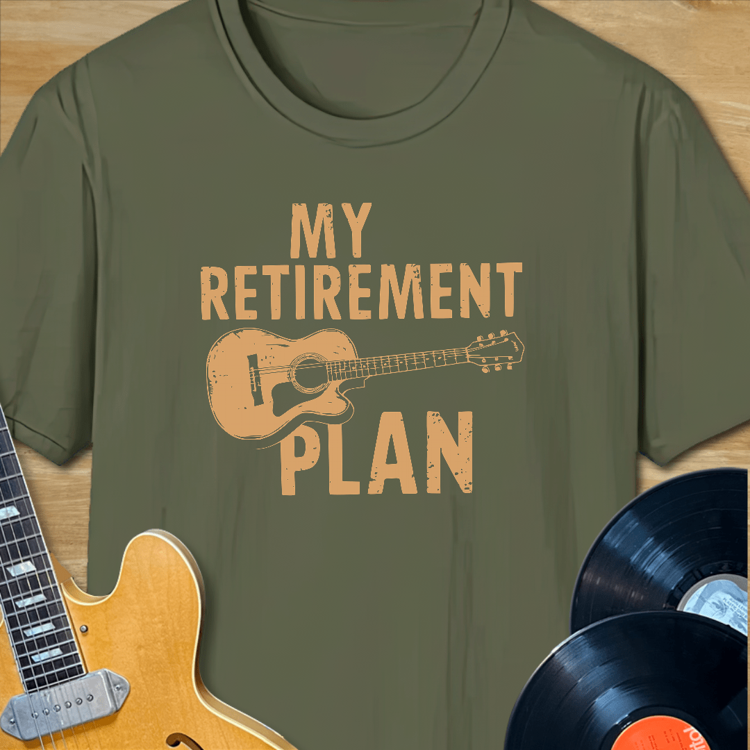 My Retirement Plan Acoustic Guitar T-Shirt