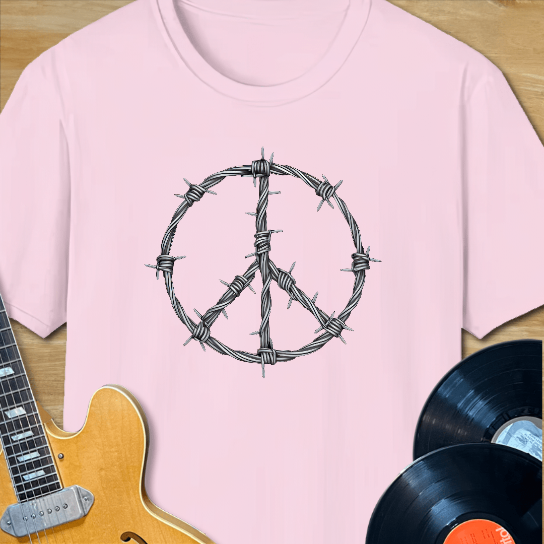 Barbed Wire Peace Sign T-Shirt