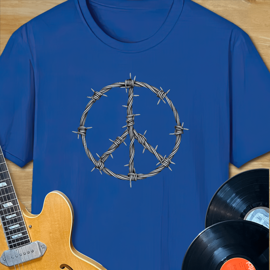 Barbed Wire Peace Sign T-Shirt