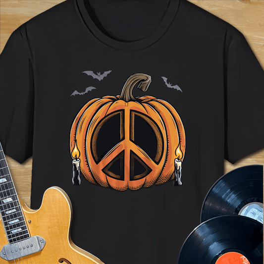 Pumpkin Peace Sign T-Shirt