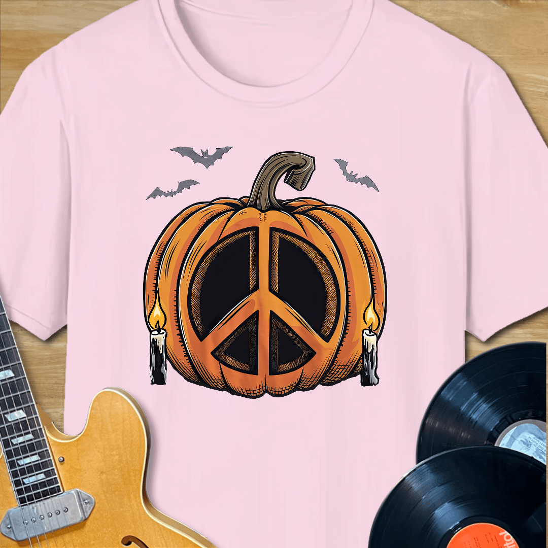 Pumpkin Peace Sign T-Shirt