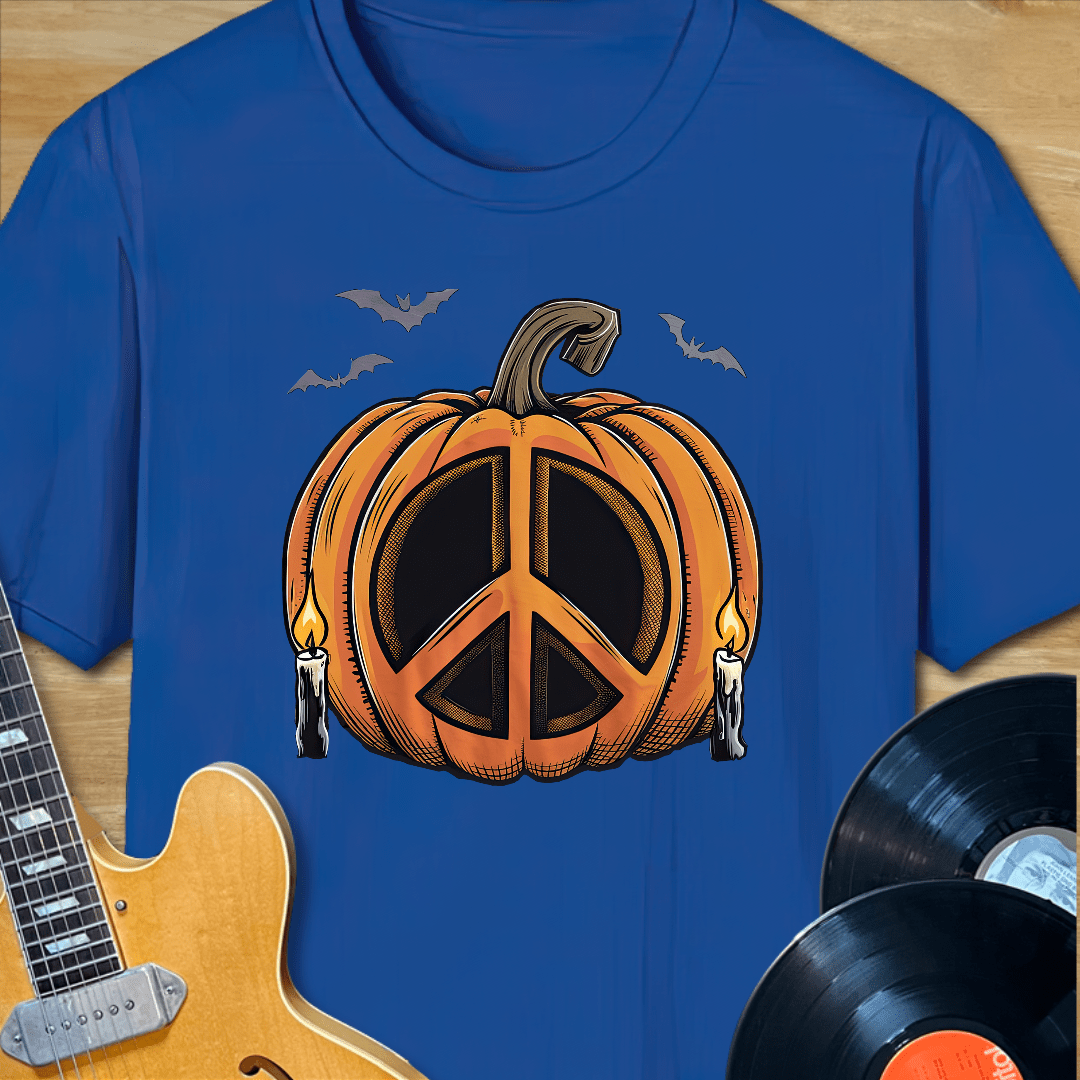 Pumpkin Peace Sign T-Shirt