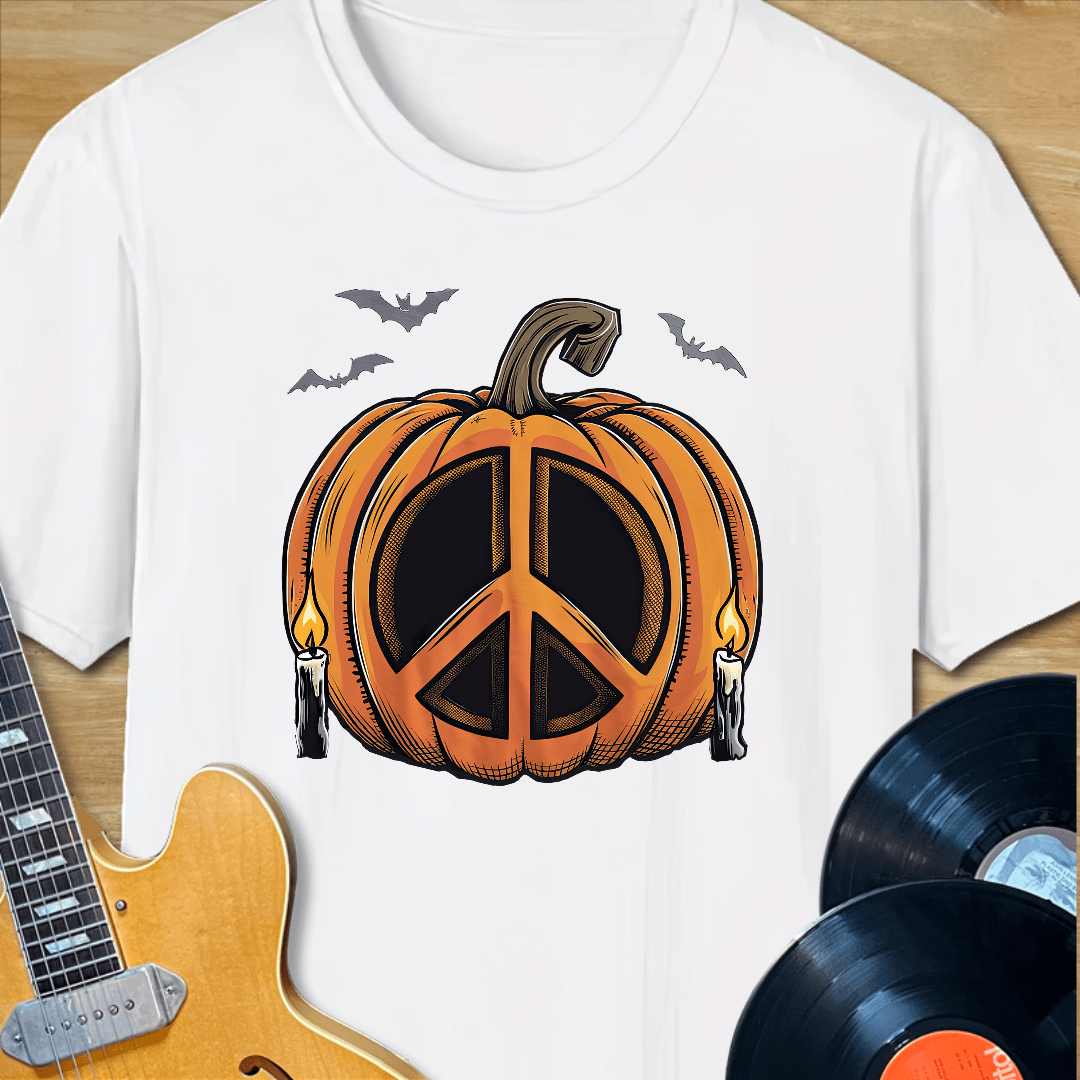 Pumpkin Peace Sign T-Shirt